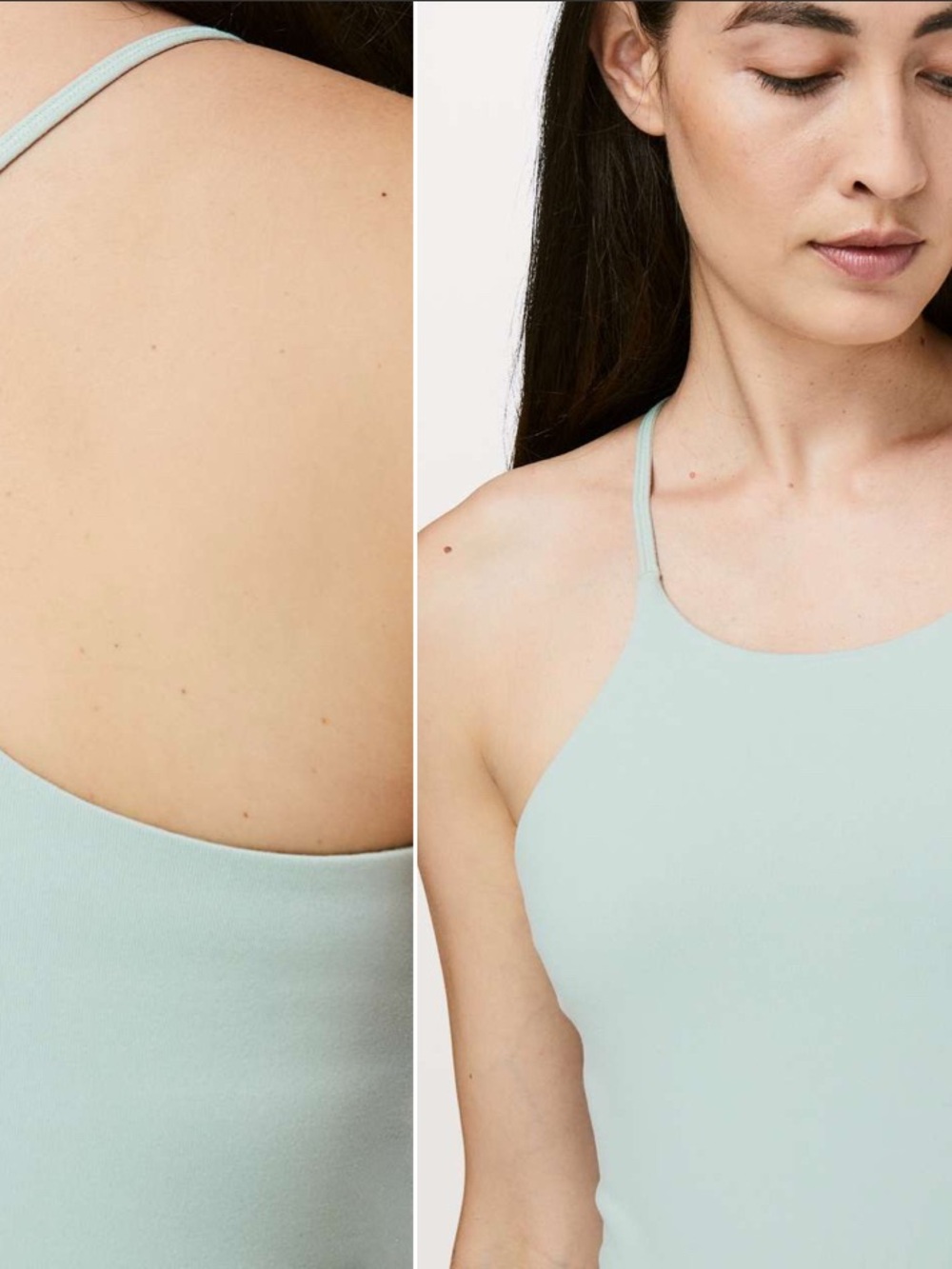 lululemon athletica Light Aqua Strappy Tank Top